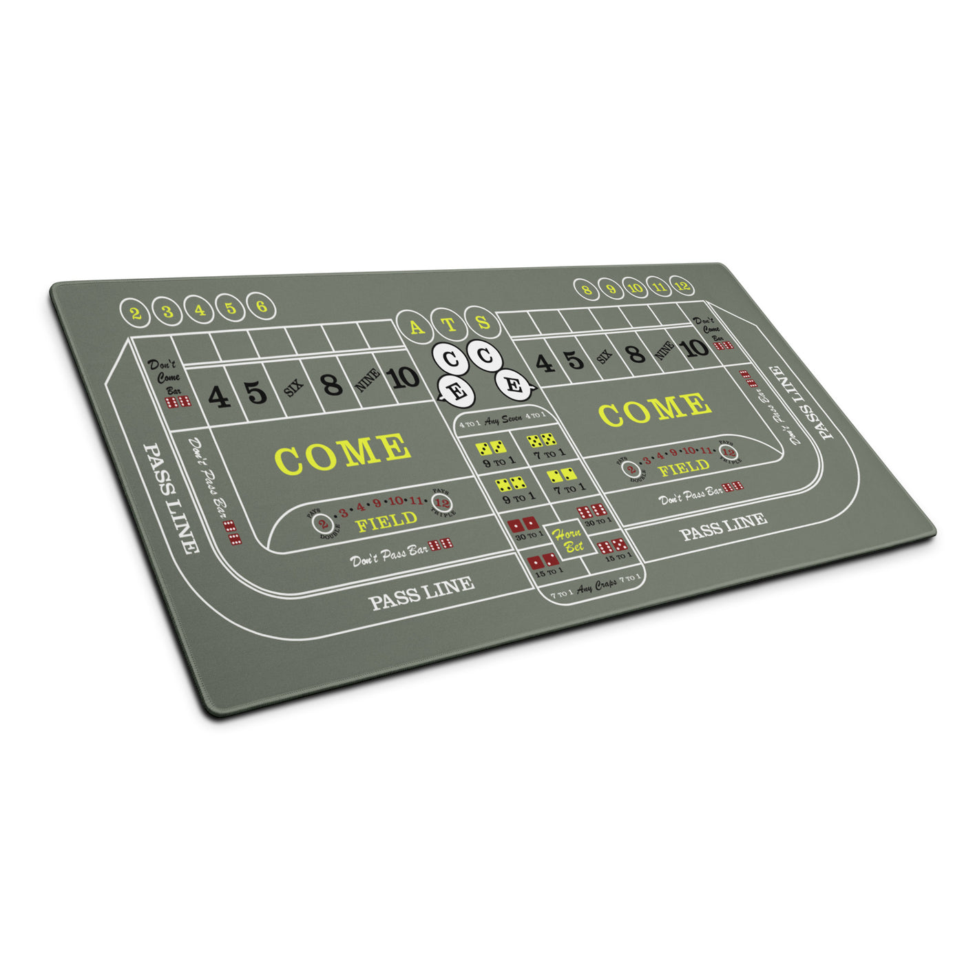 CLAY | CASINO CRAPS DESK PAD