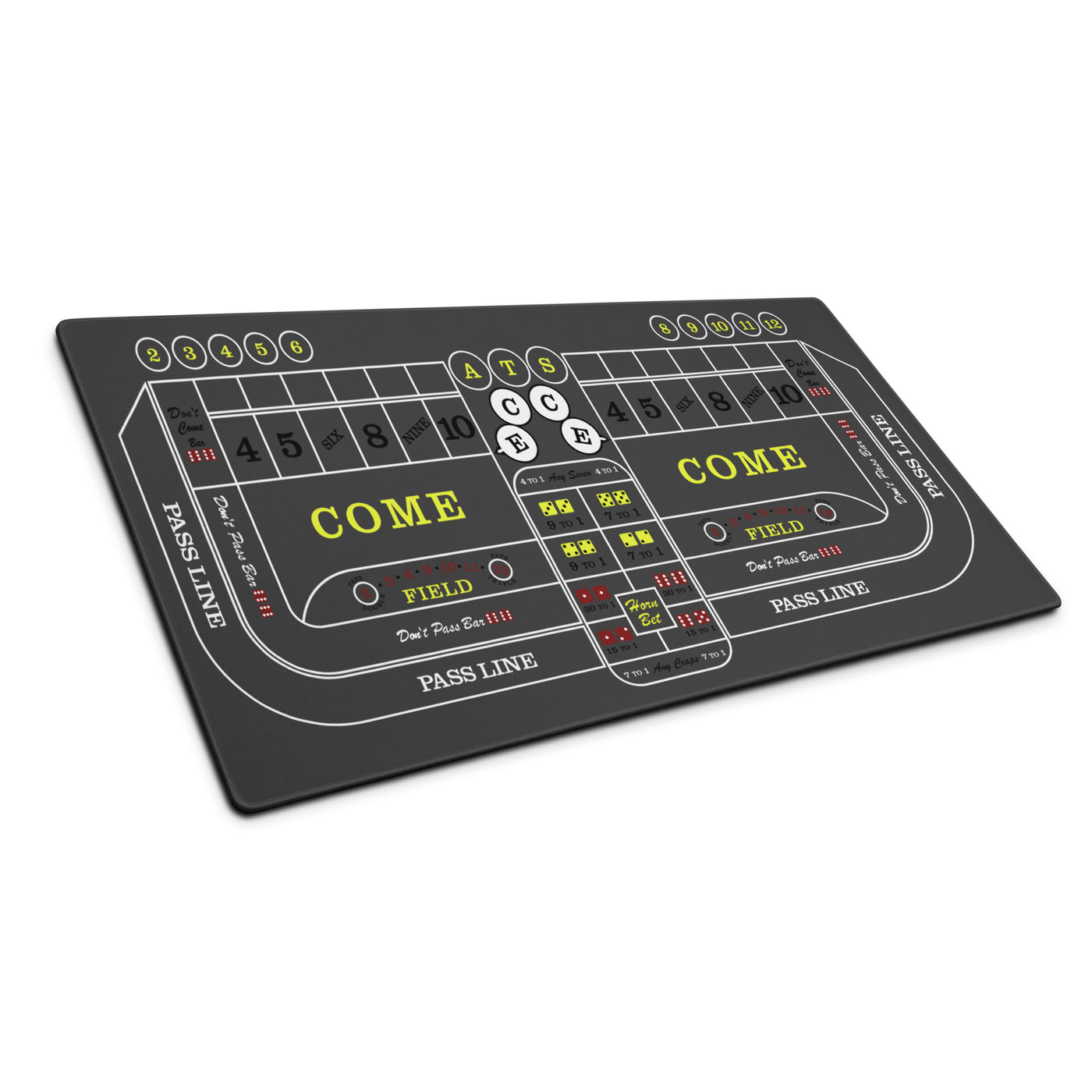 GREY | CASINO CRAPS DESK PAD